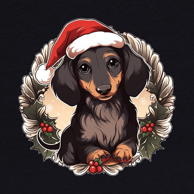 Dachshund Christmas Wreath by Seraphine